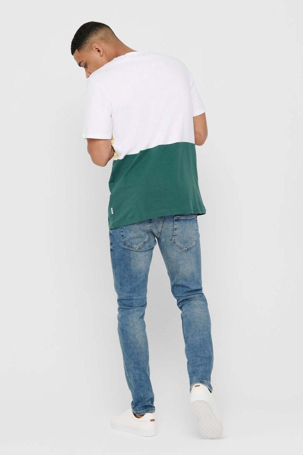 Jeans à mécanisme - Bleu en denim