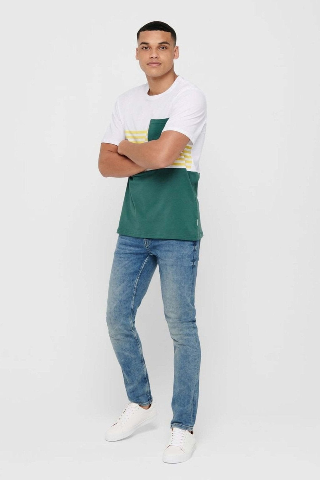 Jeans à mécanisme - Bleu en denim