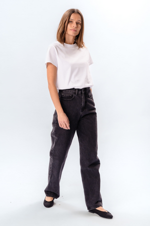 The Original Performance Losse jeans - gewassen zwarte denim