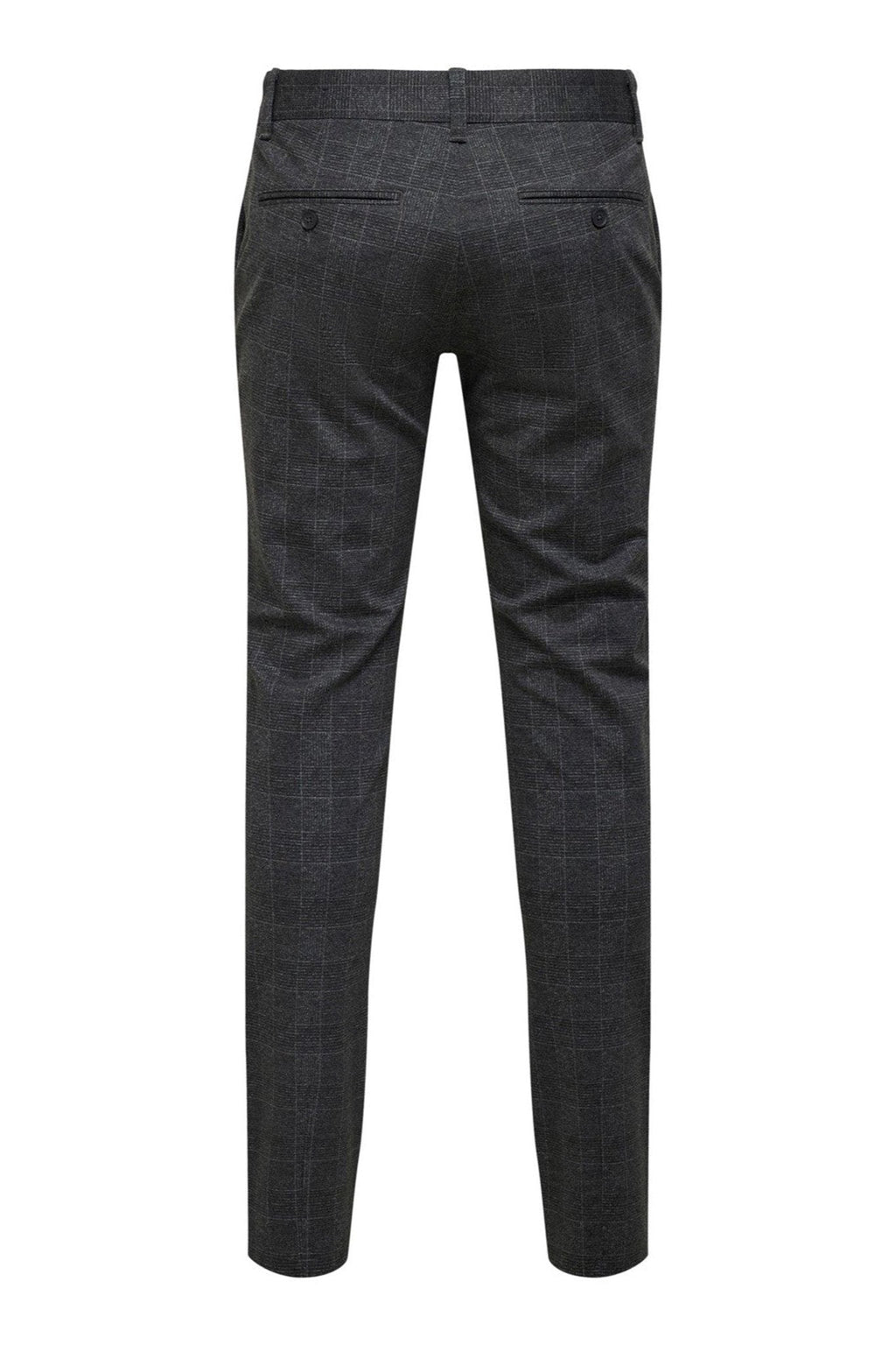 Mark Check Pants - noir