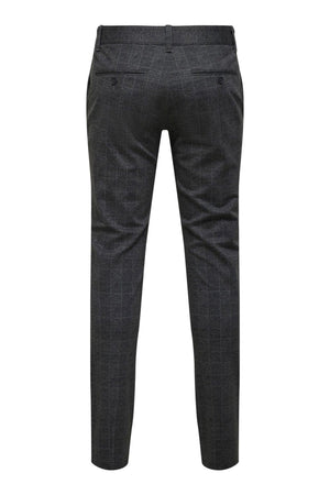 Mark Check Pants - noir