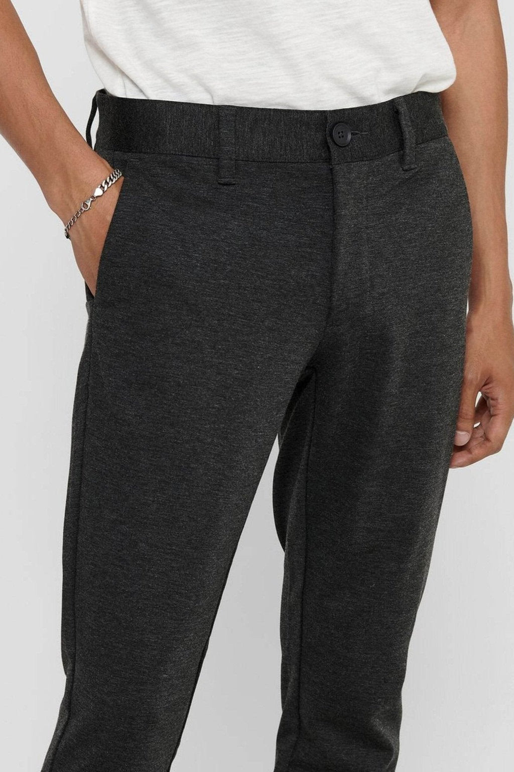 Mark Pants - Gris foncé (pantalon extensible)