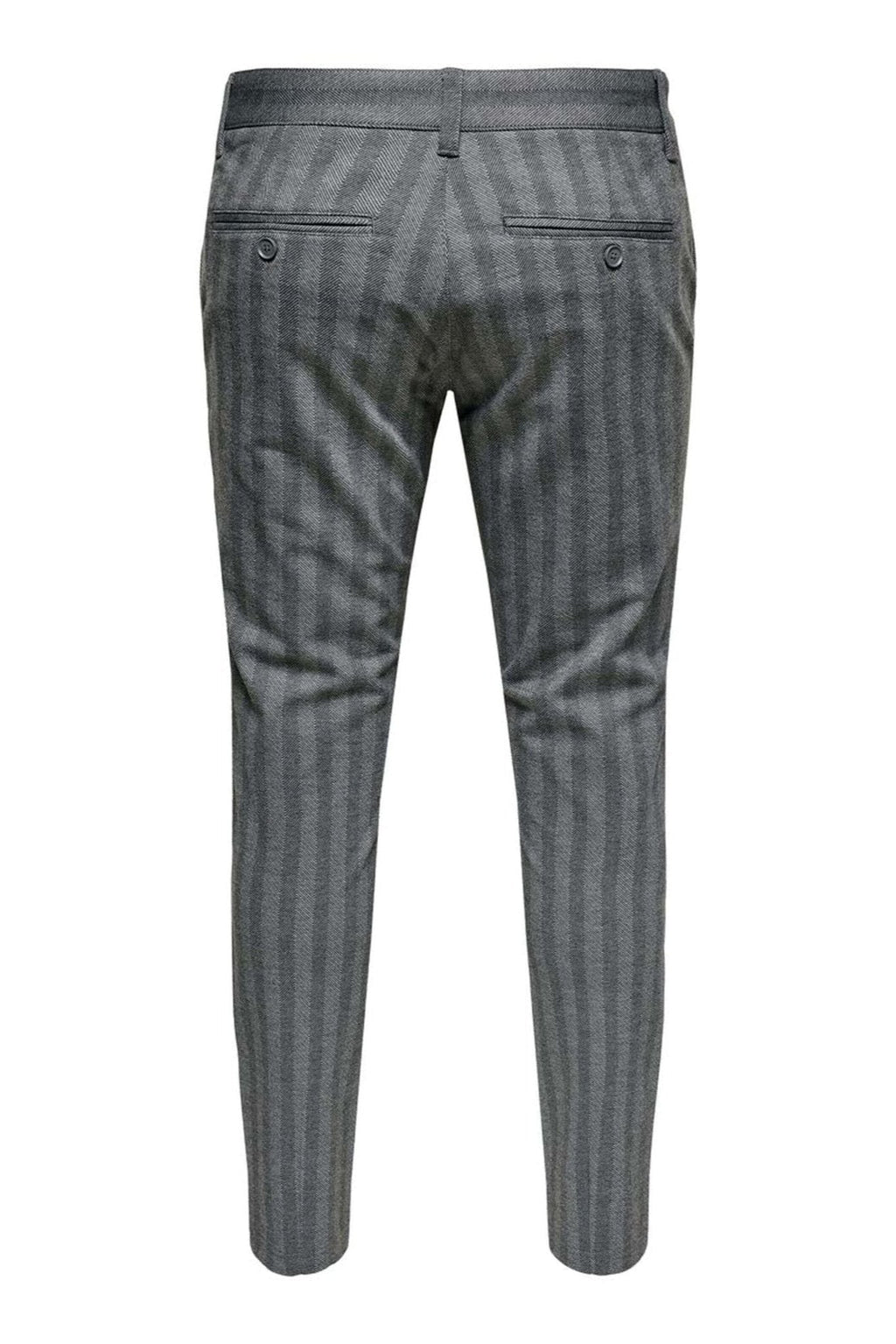 Mark Pants Stripy - Gris clair
