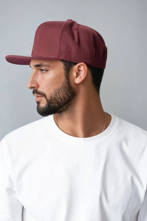 Classic Snapback - Maroon/Maroon