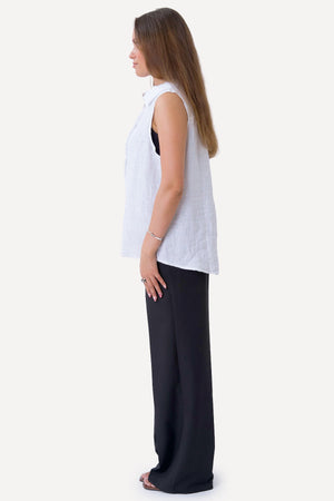 Mio linnen top - wit