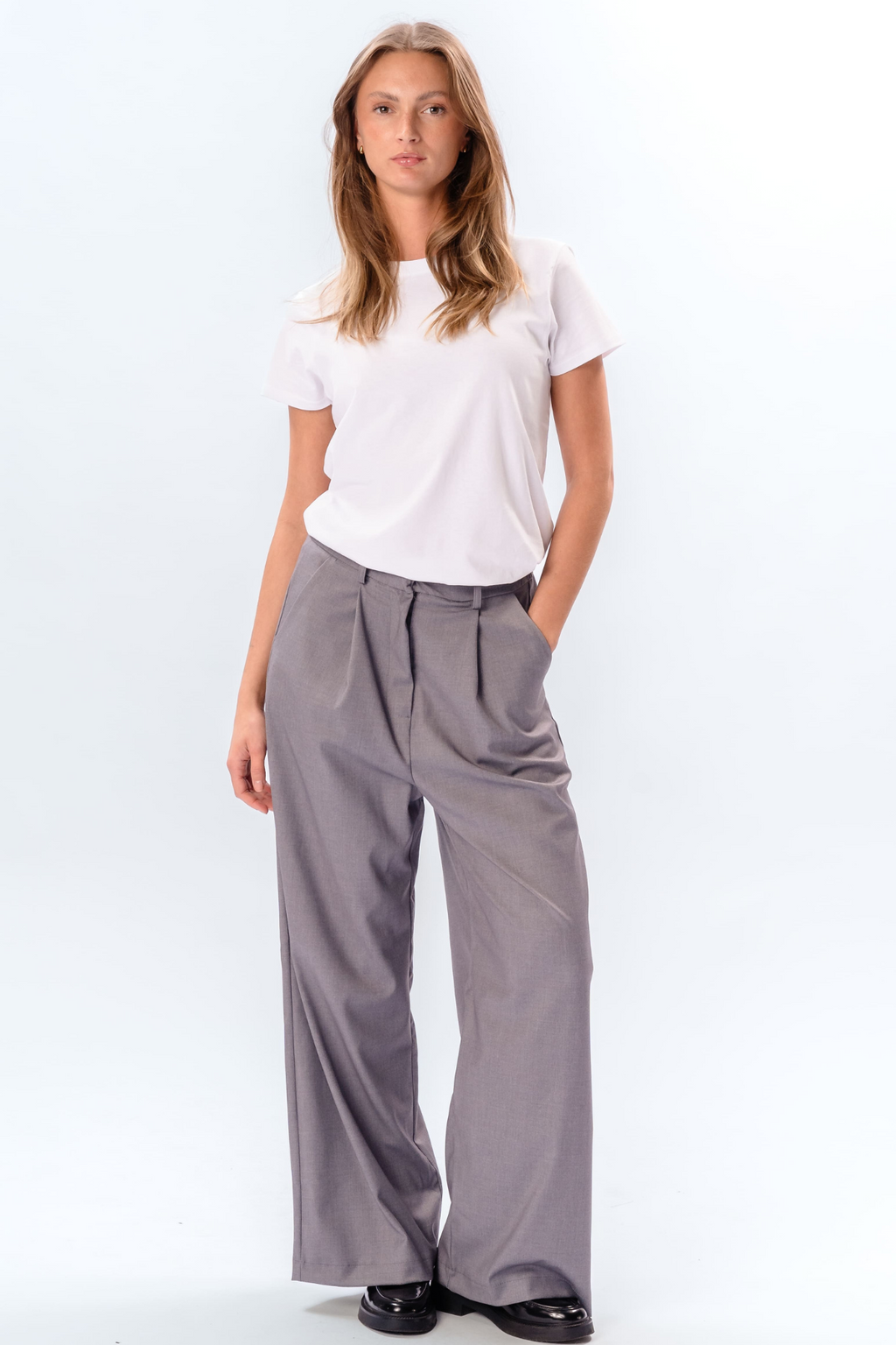 Nadia Pants - Light Grey