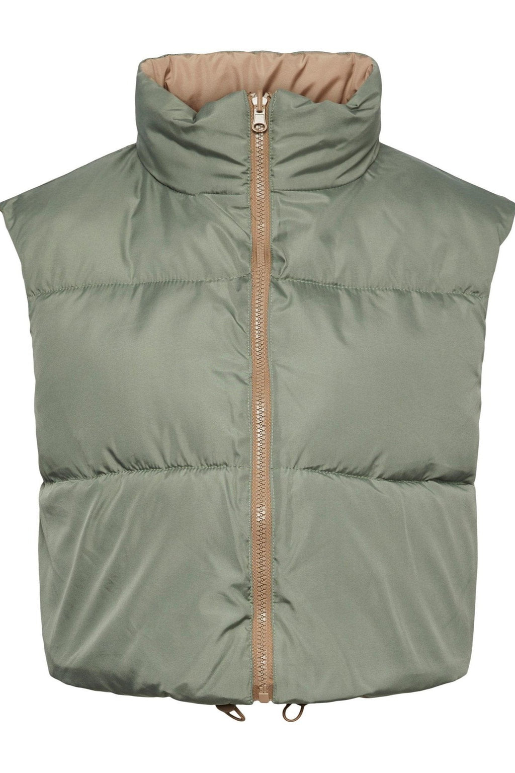 Nadia Bref Puffer Vest - Silver F vison
