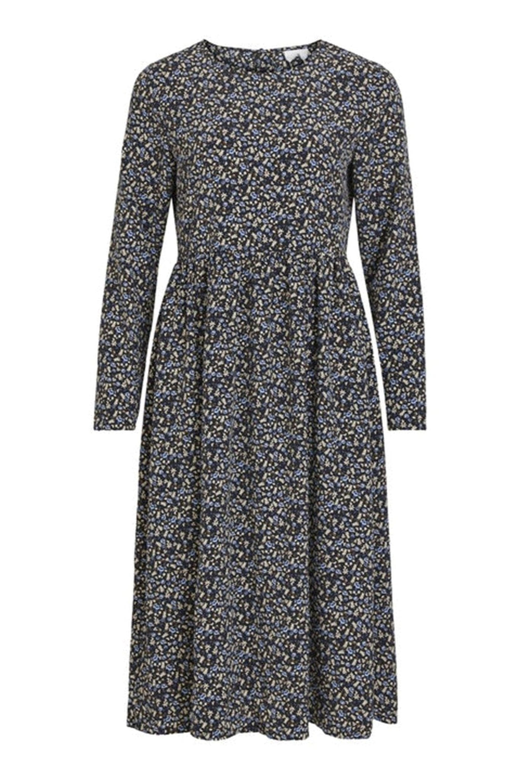 Nadia Midi Robe - Black-Floral