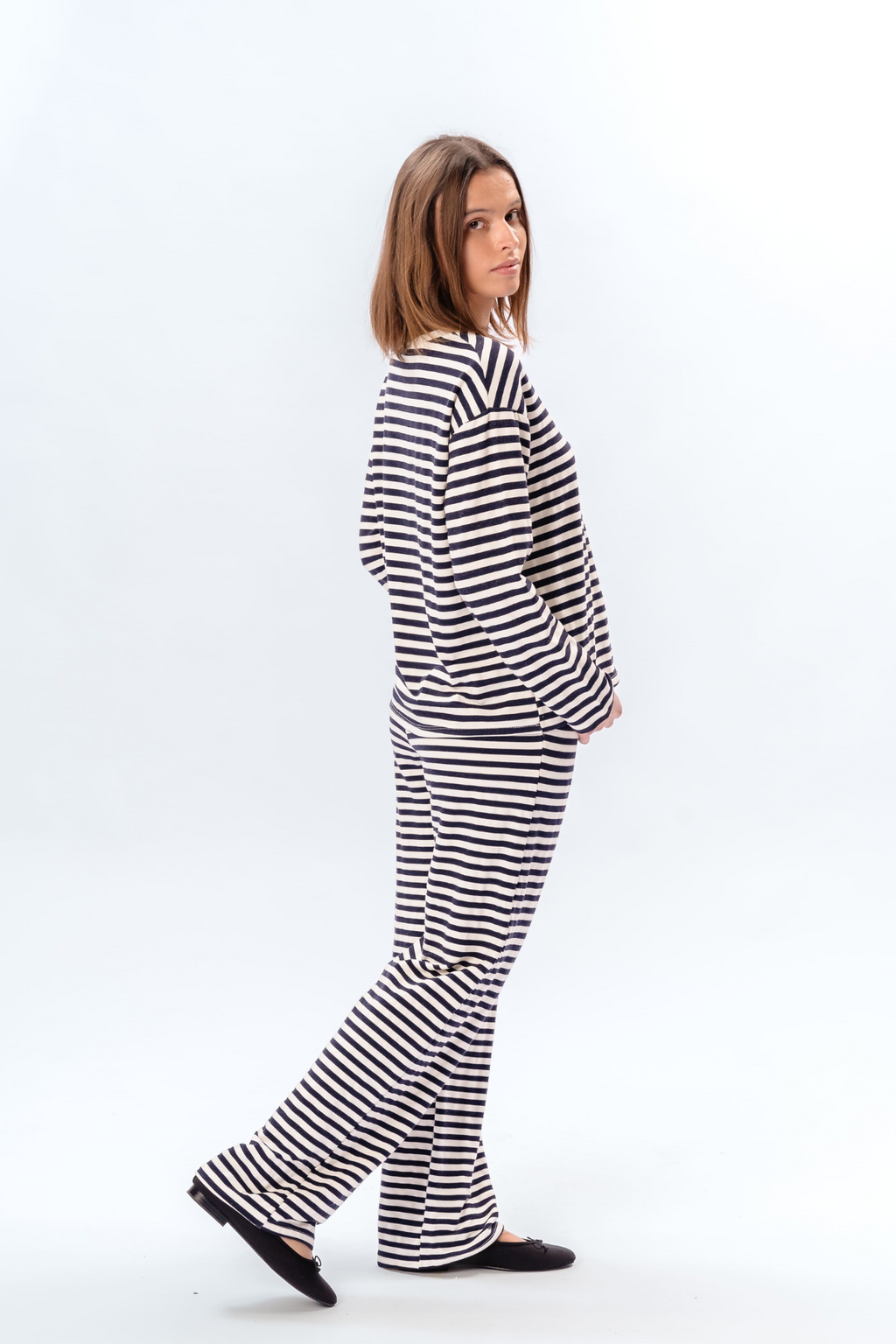 Gestript Pants - Blauw