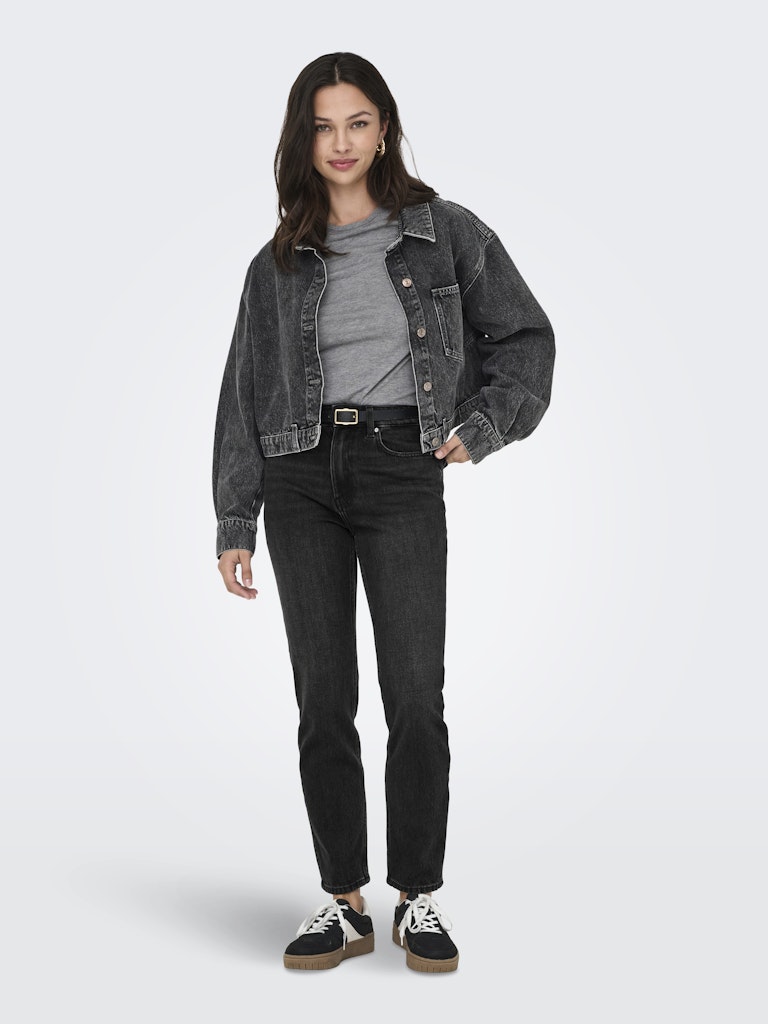 Emily High Taille Jeans - Black Denim