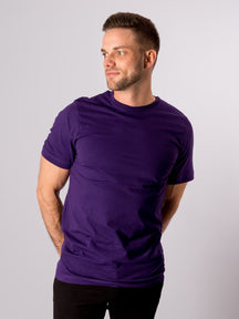 T-shirt de base organique - violet