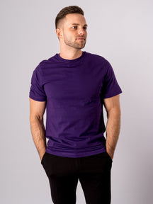 T-shirt de base organique - violet