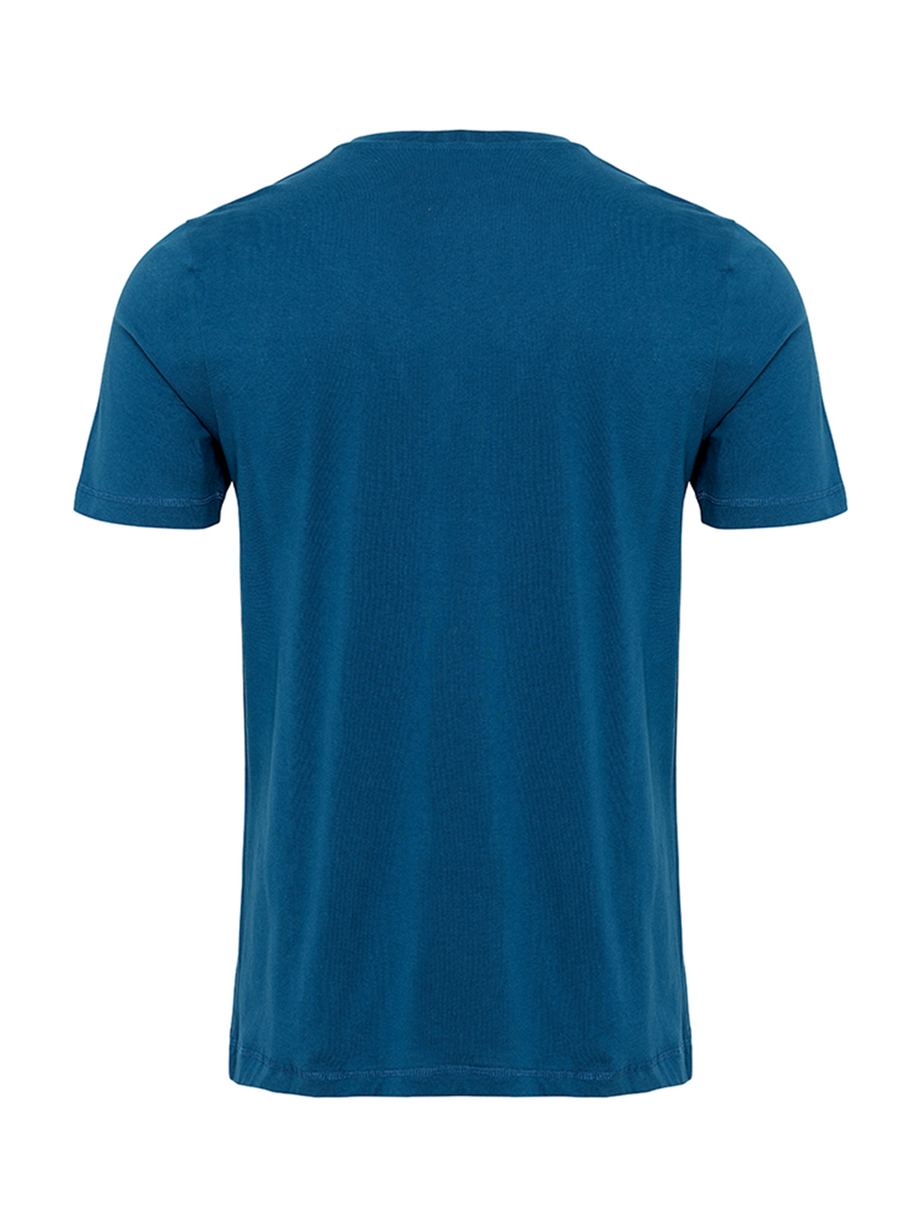 T-shirt de base biologique - Bleu à l'essence