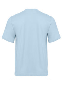 T-shirt de base organique - bleu clair