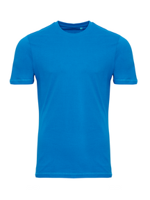 T-shirt de base organique - Bleu turquoise