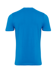 T-shirt de base organique - Bleu turquoise