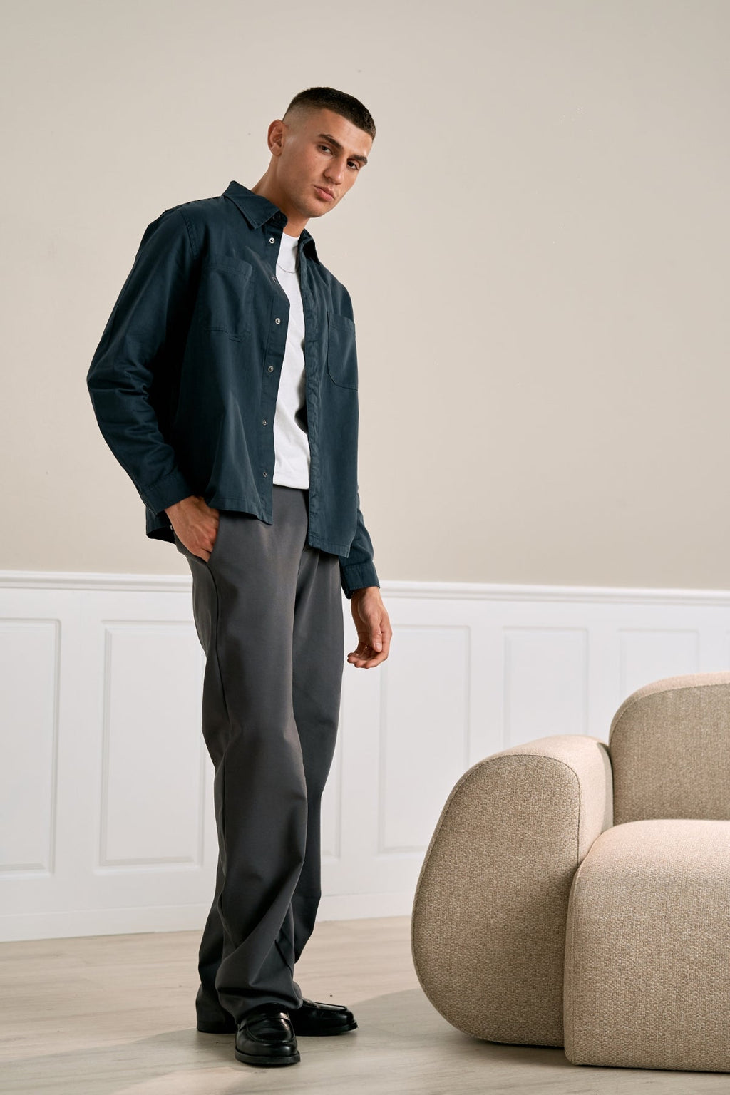 Alex -shirt Regular Fit - Blauw