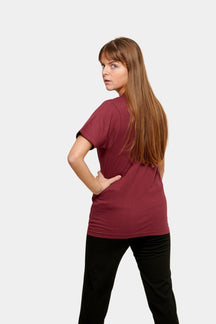 Oversized t-shirt - Burgundy