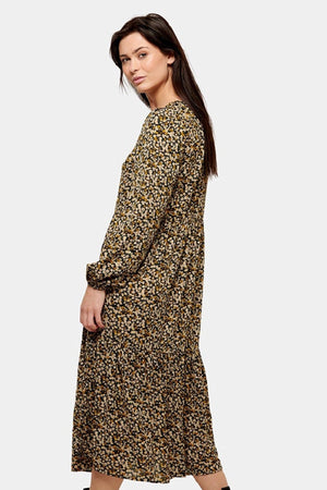 Robe florale de copains - floral noir