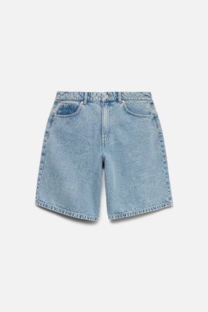 Kath long denim Shorts - Denim bleu clair