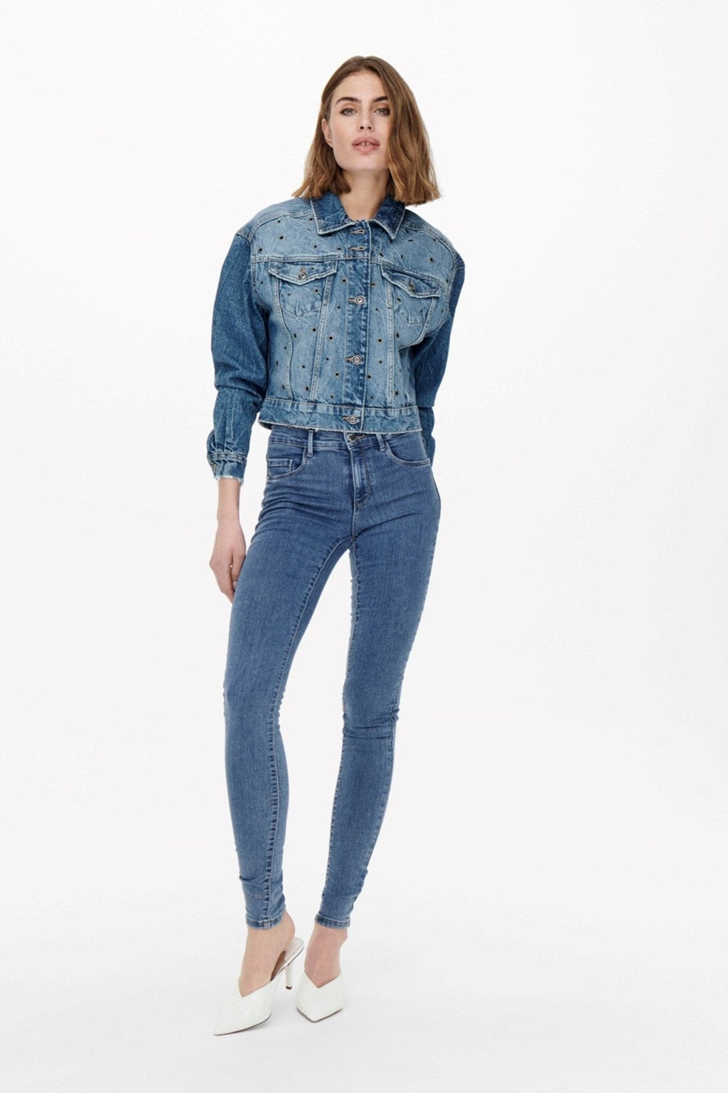 Jeans skinny fit de pluie - bleu denim