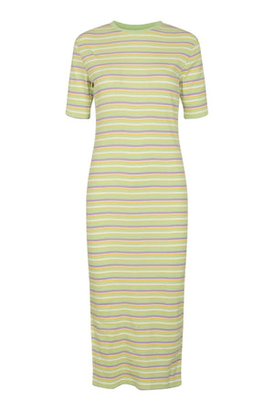 Robe Roberta - Stripe de menthe