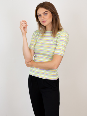 T-shirt Roberta - Stripe de menthe