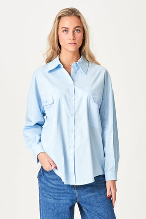 Clara Oversized Shirt - Light Blue
