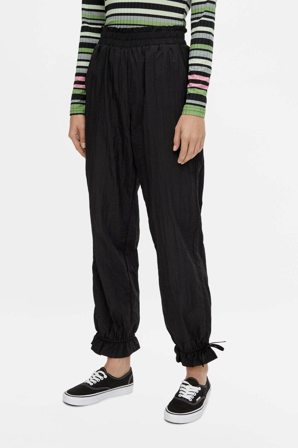 Pantalon à taille haute les silena - noir