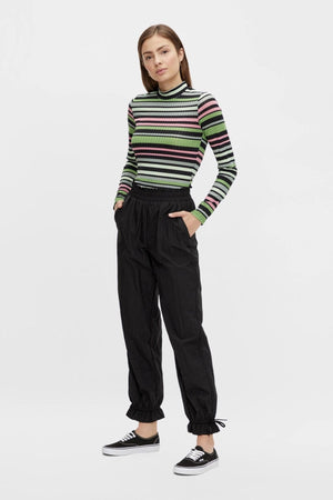 Pantalon à taille haute les silena - noir