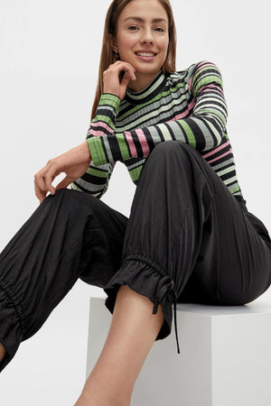 Pantalon à taille haute les silena - noir