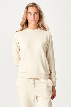 Basic SweetSuit avec Crewneck (Beige léger) - Forme de package (femmes)