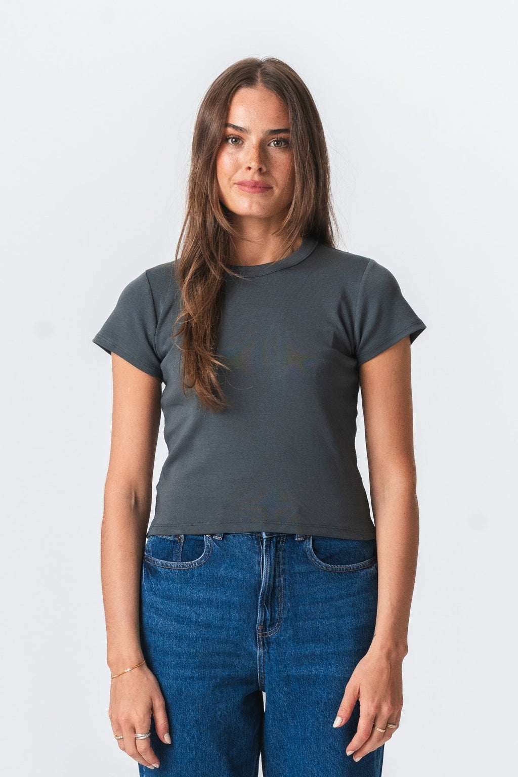 Emily Short T-Shirt - Dark Grey