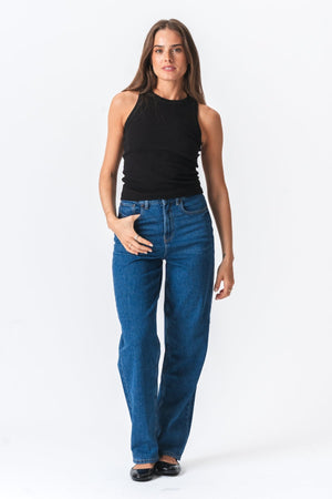 Haut côtelé - noir