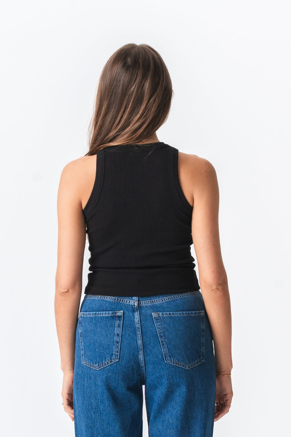 Haut côtelé - noir