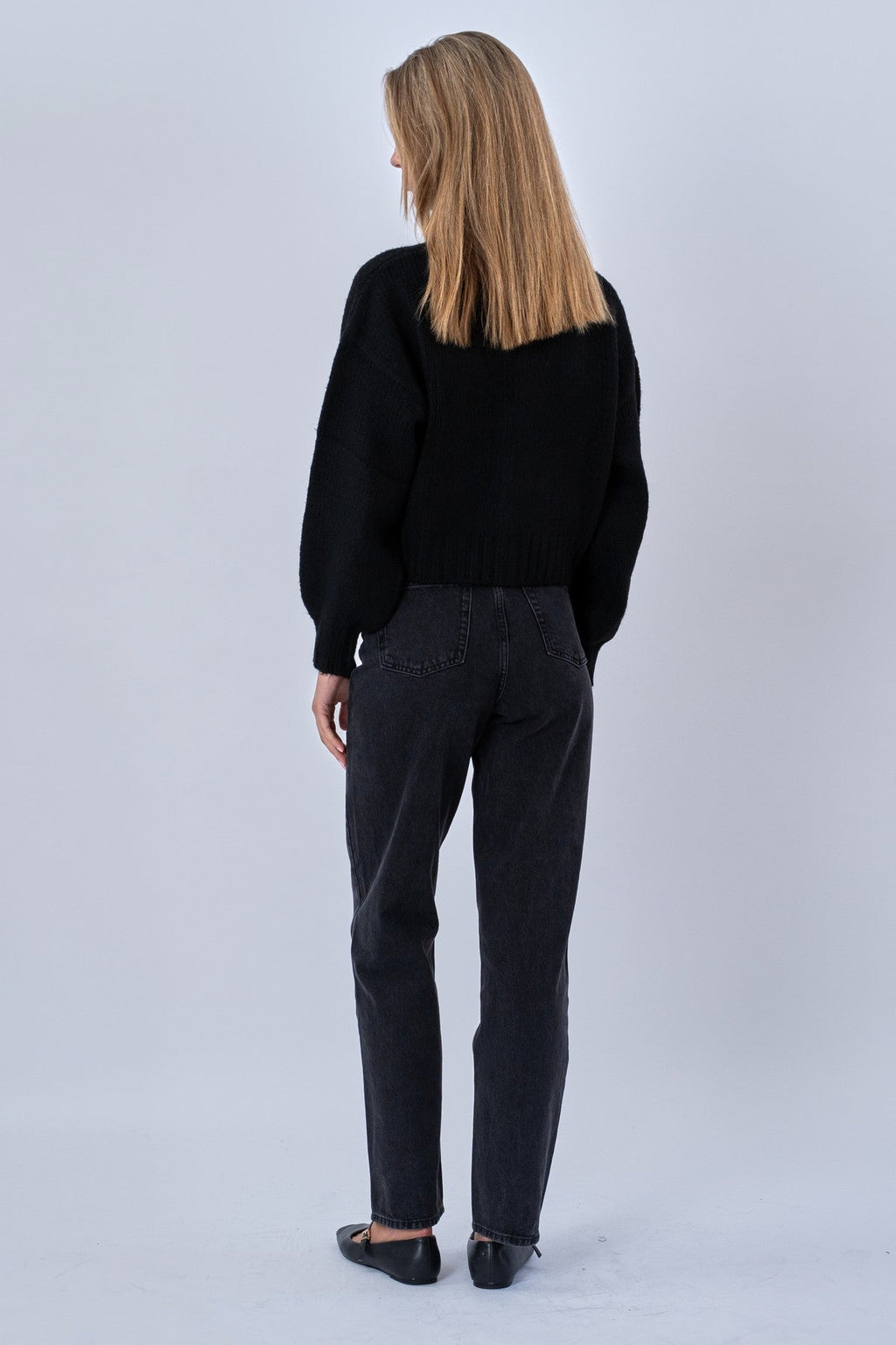 Cardigan à col en V - Noir