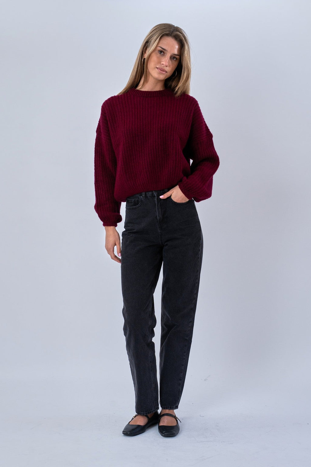 Gabriela Knit - Bourgogne