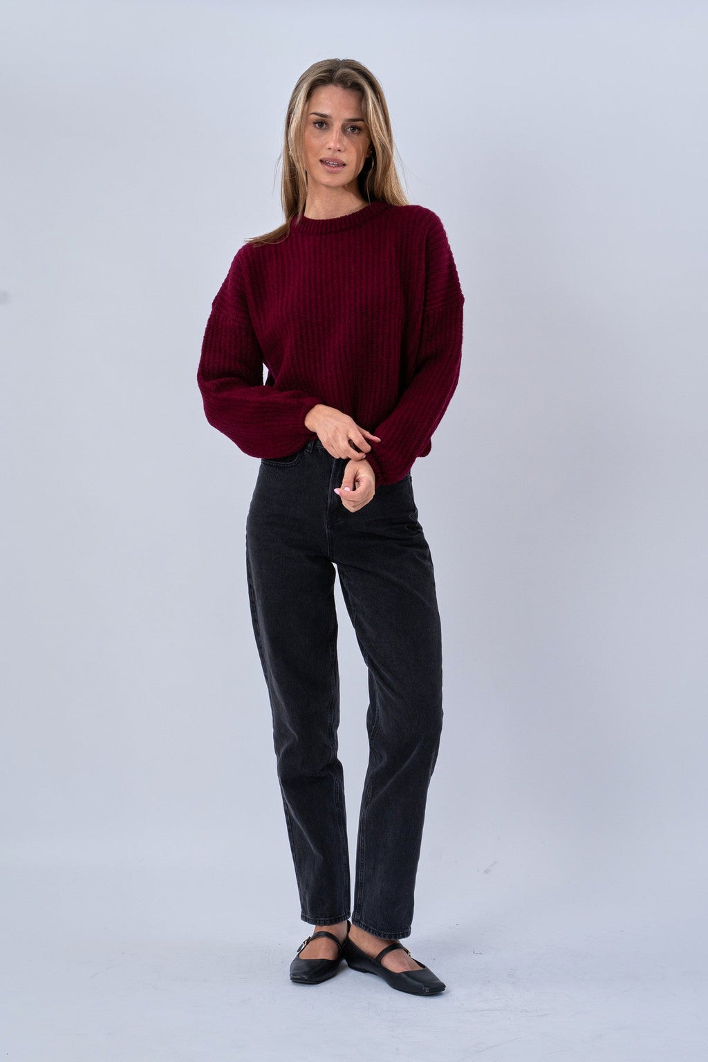 Gabriela Knit - Bourgogne