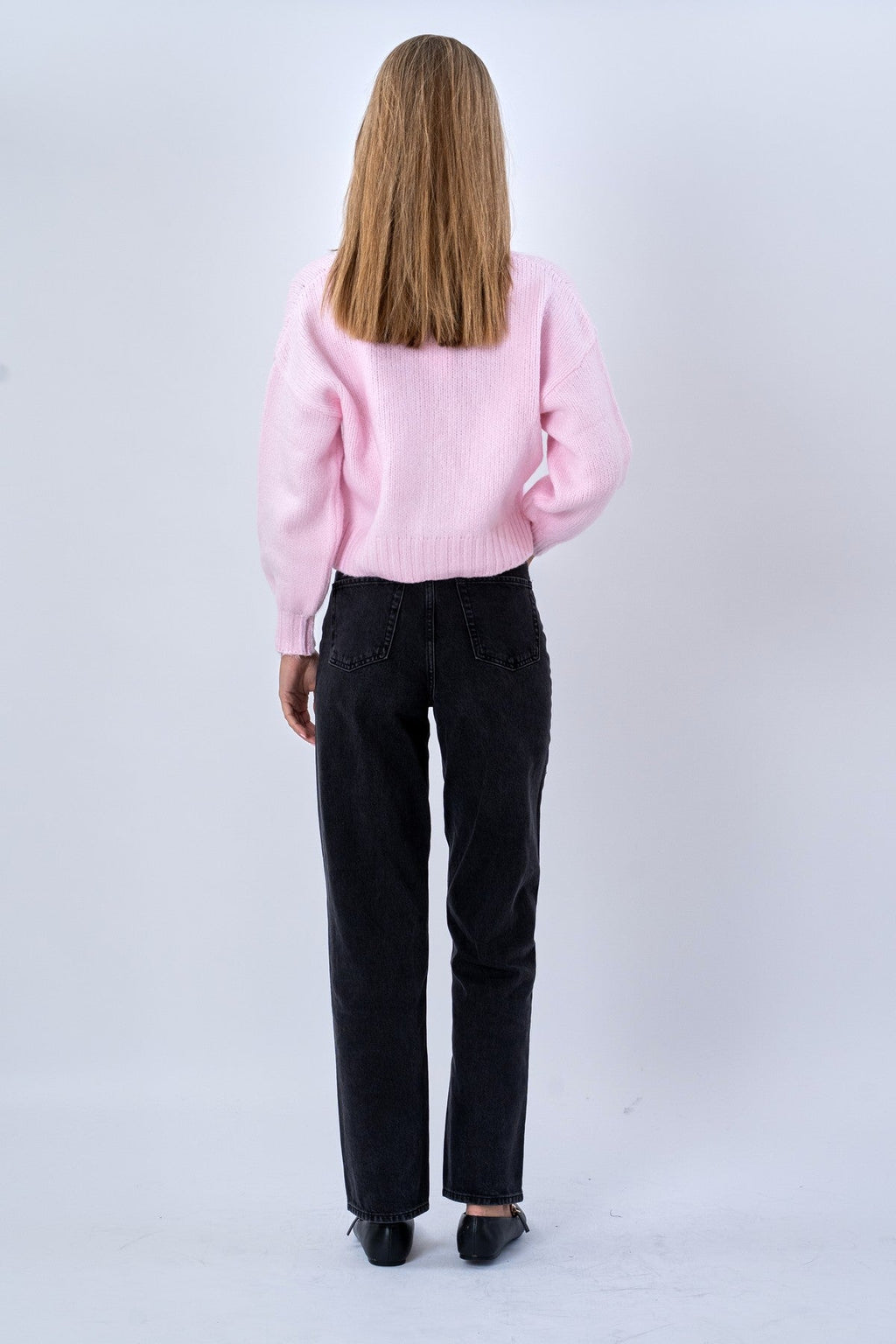 Cardigan col V - Rose