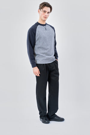 Raglan Sleeve Sweater - Ash Grey