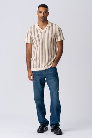 Pulpose à rayures - Sable