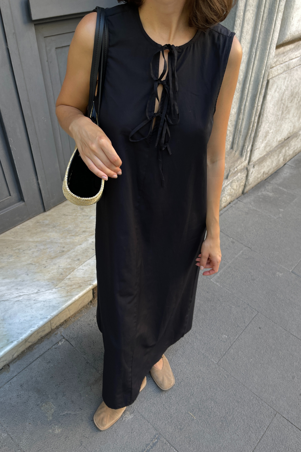 Jenna Tie -jurk - zwart