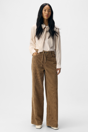 Moji Alima brede jeans - tannin zwart