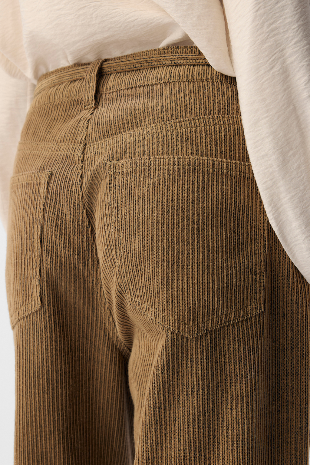 Moji Alima brede jeans - tannin zwart