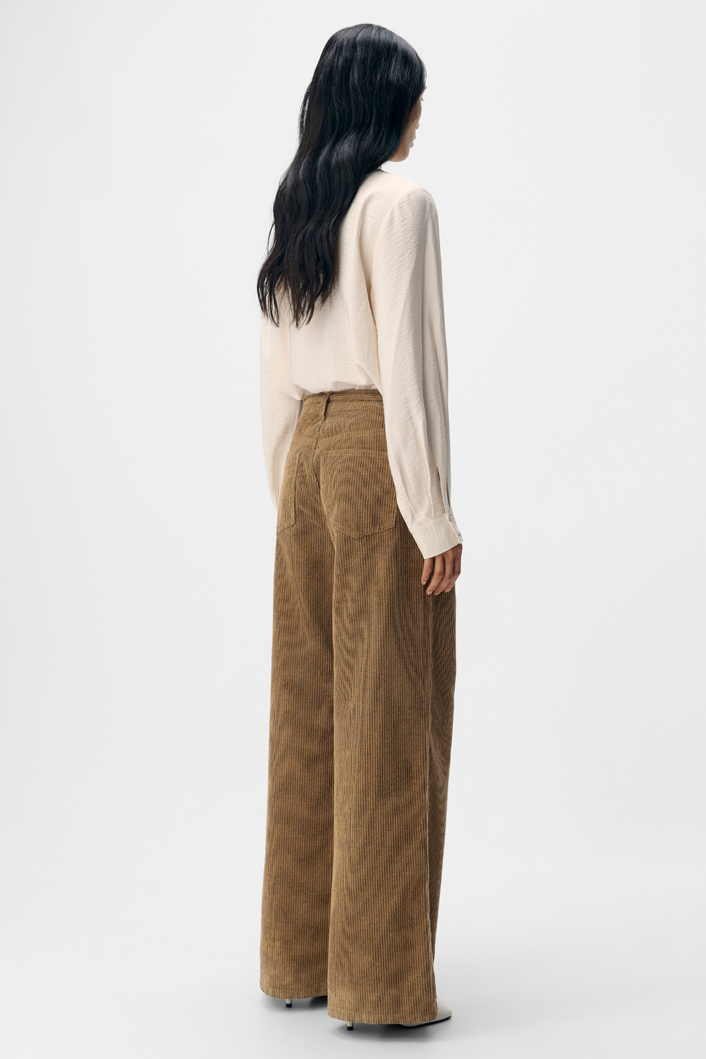 Moji Alima brede jeans - tannin zwart