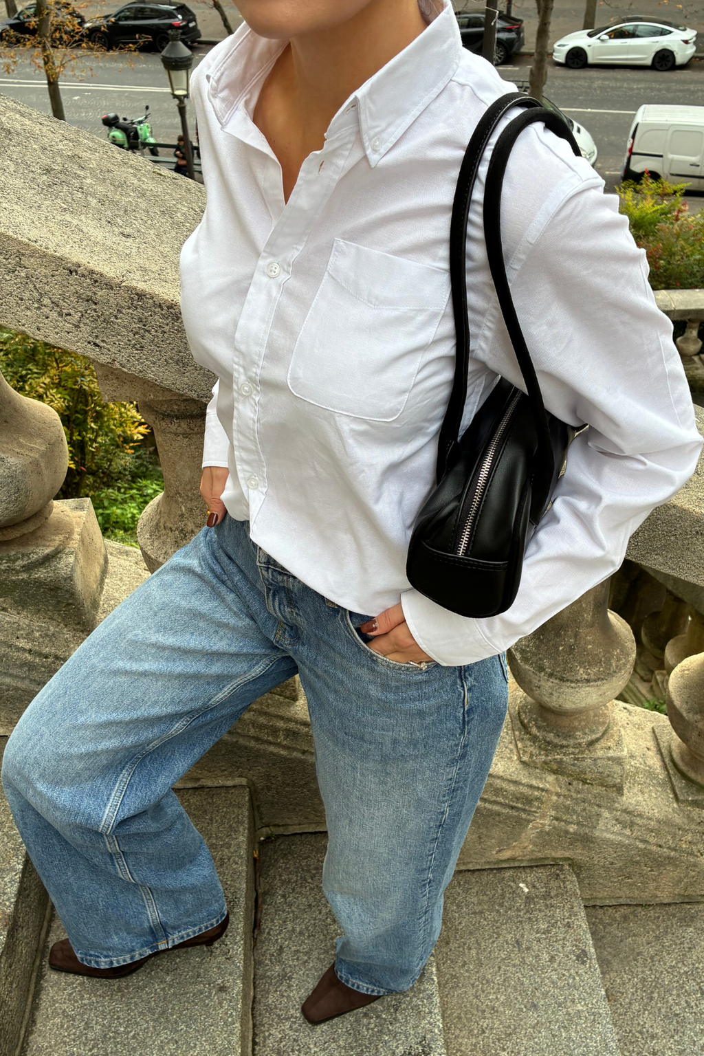 Boyfriend Oxford Shirt - White