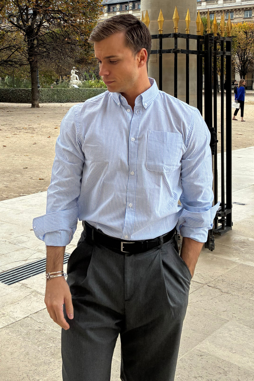 The Original Performance Oxford Shirt - Light Blue/White