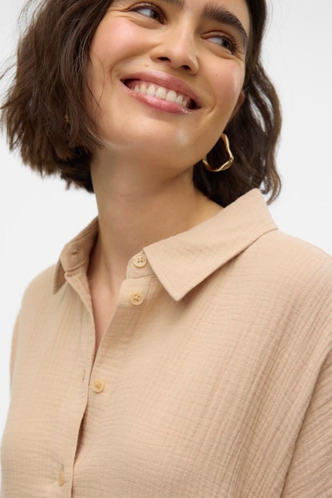 Chemise surdimensionnée Natali - Crème irlandaise