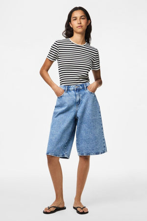 Sky Denim Jorts - Denim bleu moyen