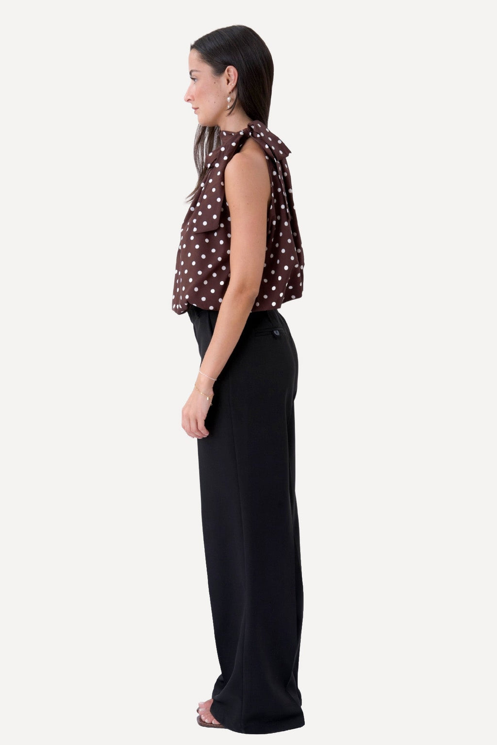 Haut Wilma - Marron/Pois Blanc